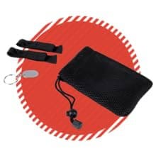 Accessories are included, comfy soft protective mesh bag, velcro strap, toolless design