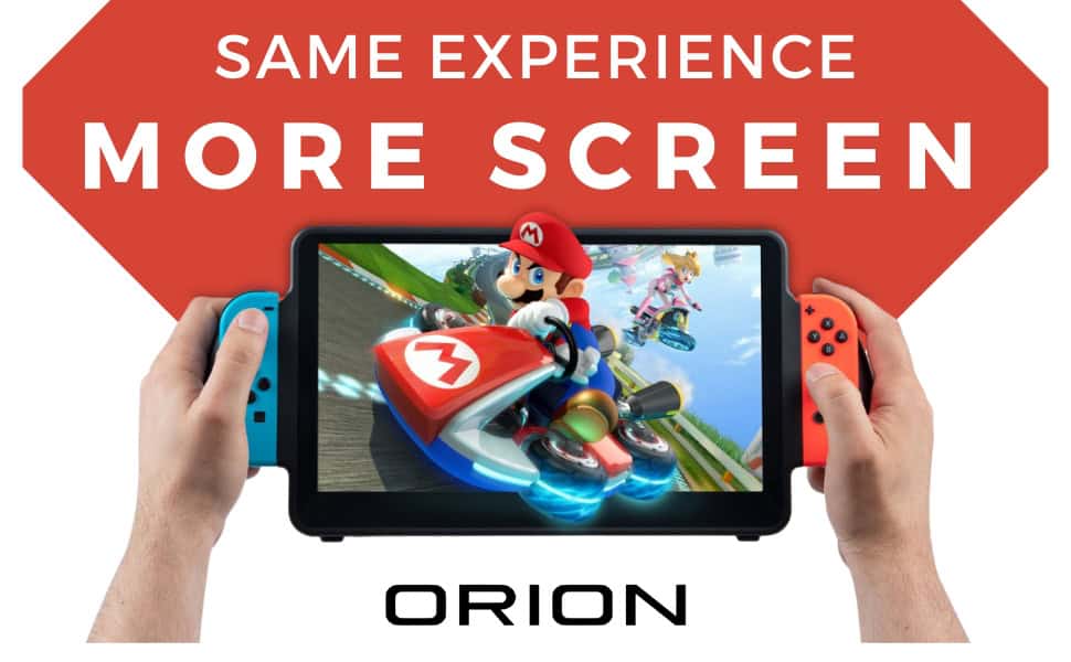 Same experience, more screen. Upgrade your Nintendo switch with the Orion by Up-Switch