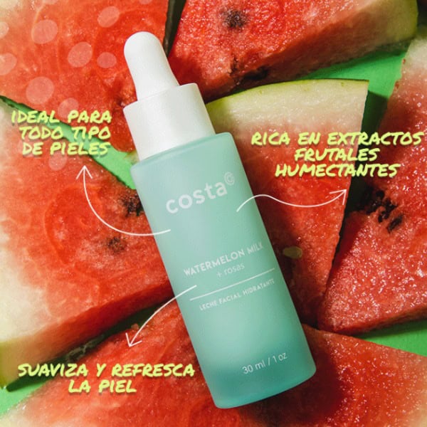 Leche Costa Facial Sandía & Rosas