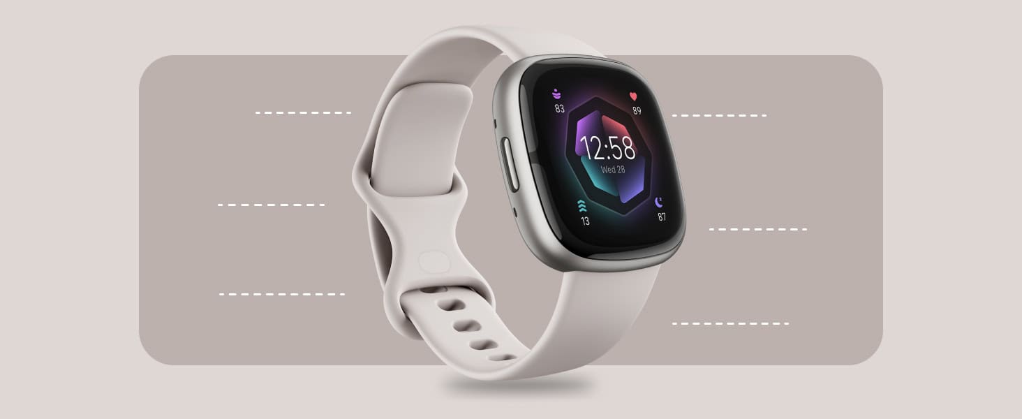 sense 2 watch on cream colored background