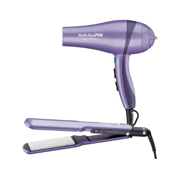 Kit Babyliss Plancha Nano 1 1/2 + Secador 2000W EDI