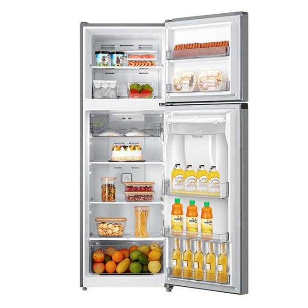 Refrigerador Midea Top Mount Smart Sensor Bru Steel 13 Pies