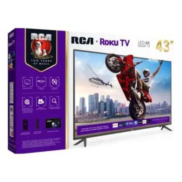 Pantalla RCA Roku 43" 4K Smart TV, RC43RK