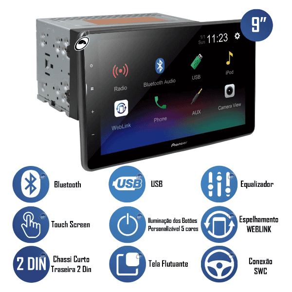 Radio Pioneer de pantalla 9