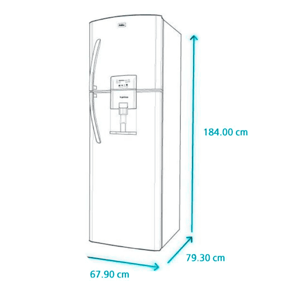 Refrigeradora Mabe Nf 2p 420lts Inox