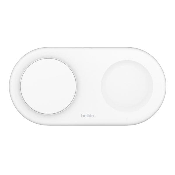 Base de Carga Belkin Inalámbrica Magnética 2 en 1 con Qi2 de 15W