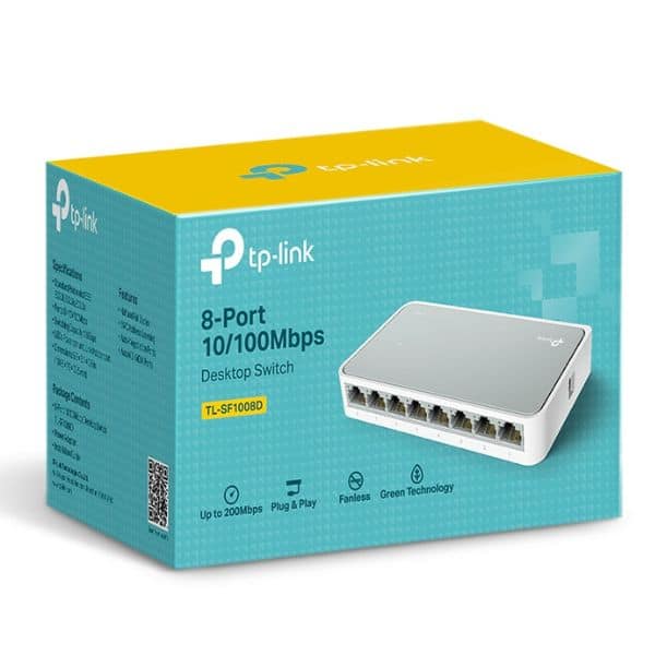 Switch Tp-Link TL-SF1008D de sobremesa con 8 puertos a 10/100 Mbps