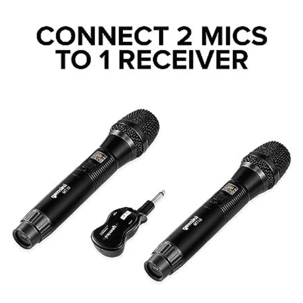 Micrófono Gemini GMU-M200 Sistema de inalámbrico dual UHF