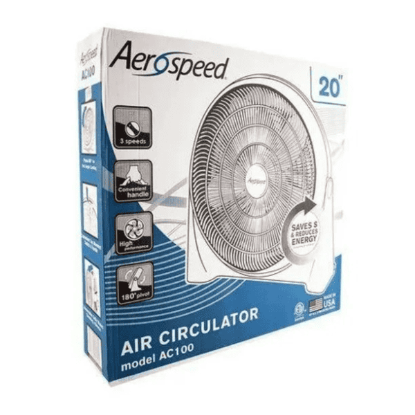 Ventilador Aerospeed AC100 3 velocidades