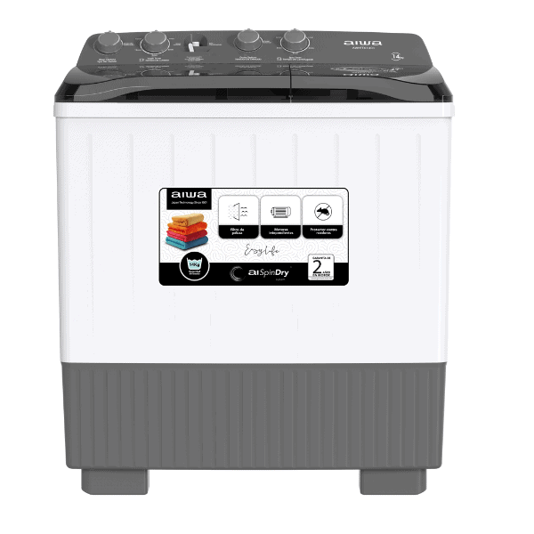 Lavadora Aiwa AWHTTX1401 Semi Automática 14Kg