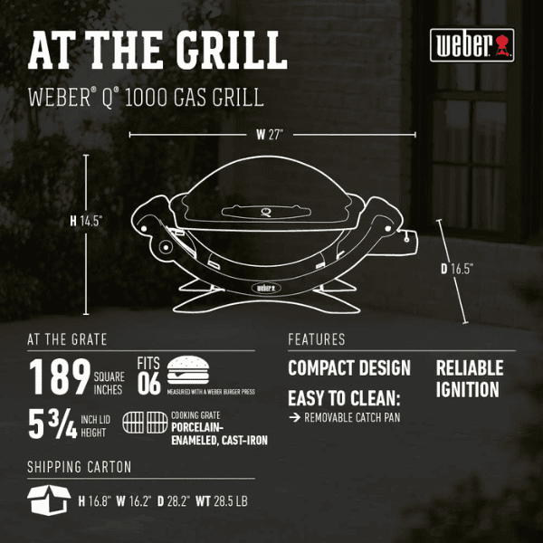Parrilla Q1000 Weber