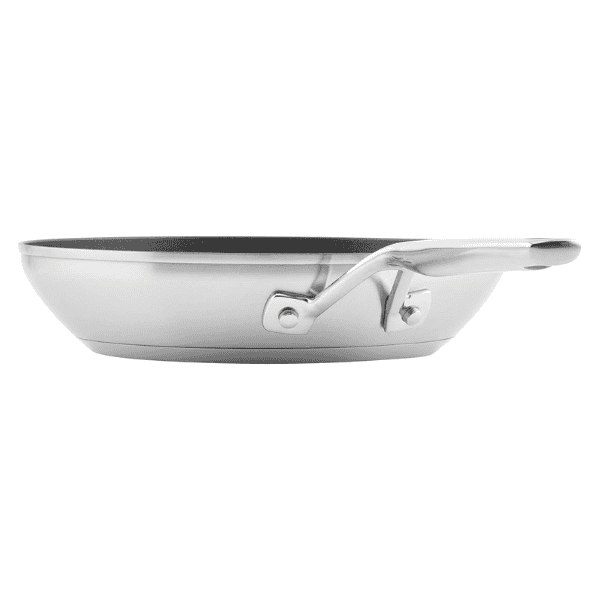 Sartén KitchenAid de acero inoxidable cepillado con base de 3 capas de 9.5"