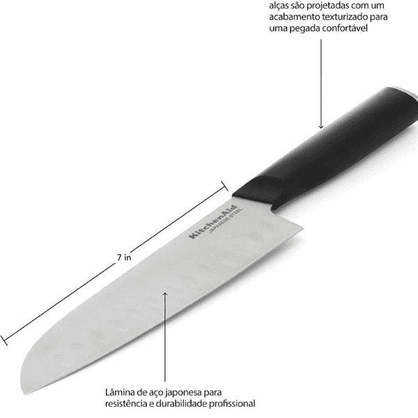 Cuchillo Santoku KitchenAid Clásico 5