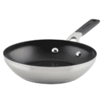 Sartén KitchenAid de acero inoxidable pulido 5 cuartos