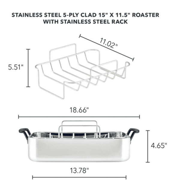 Asador KitchenAid Revestido de 5 Capas
