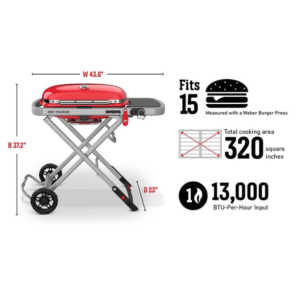 Parrilla Weber Traveler Propano Líquido