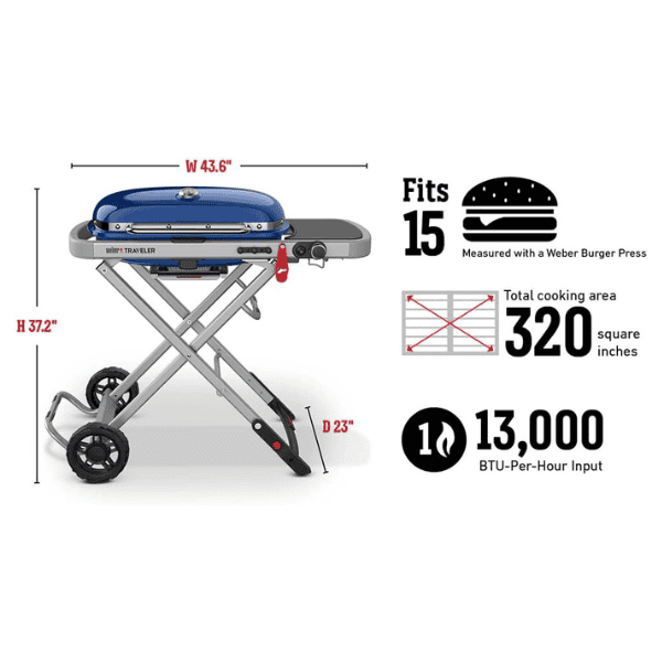 Parrilla Weber Traveler Propano Líquido