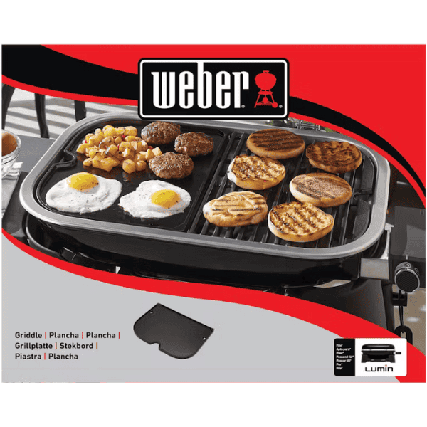 Plancha Weber para parrilla eléctrica Lumin