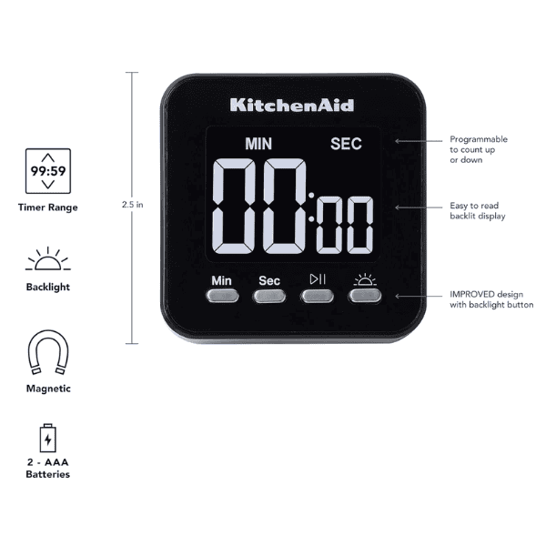 Temporizador KitchenAid Digital Magnético