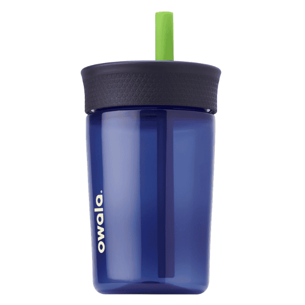 Describe con 200 palabras, 4 parrafos de Vaso Owala de Plástico para niños de 15 oz