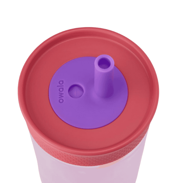 Describe con 200 palabras, 4 parrafos de Vaso Owala de Plástico para niños de 15 oz