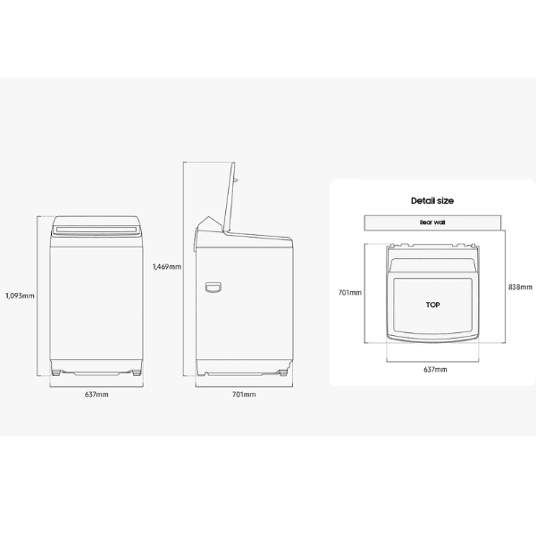 Lavadora Samsung Eléctrica Superior