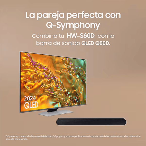 Barra de Sonido Samsung HW-S60D/ZP con subwoofer