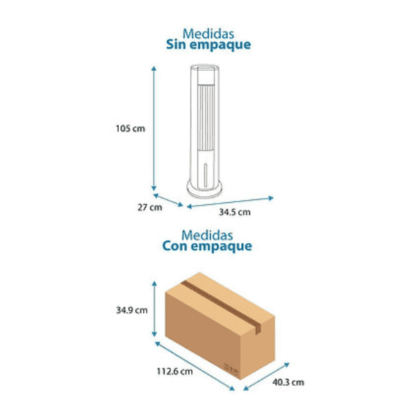 Ventilador de torre Midea MAC46TFBW-CA