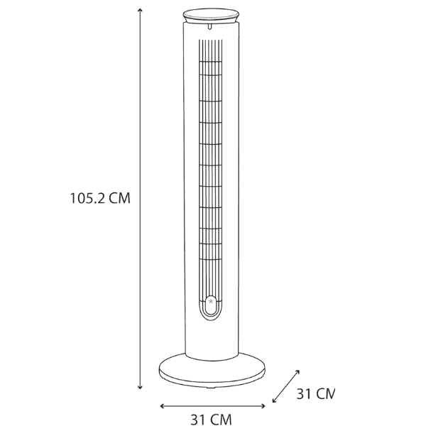 Ventilador de torre Midea Cool Essence
