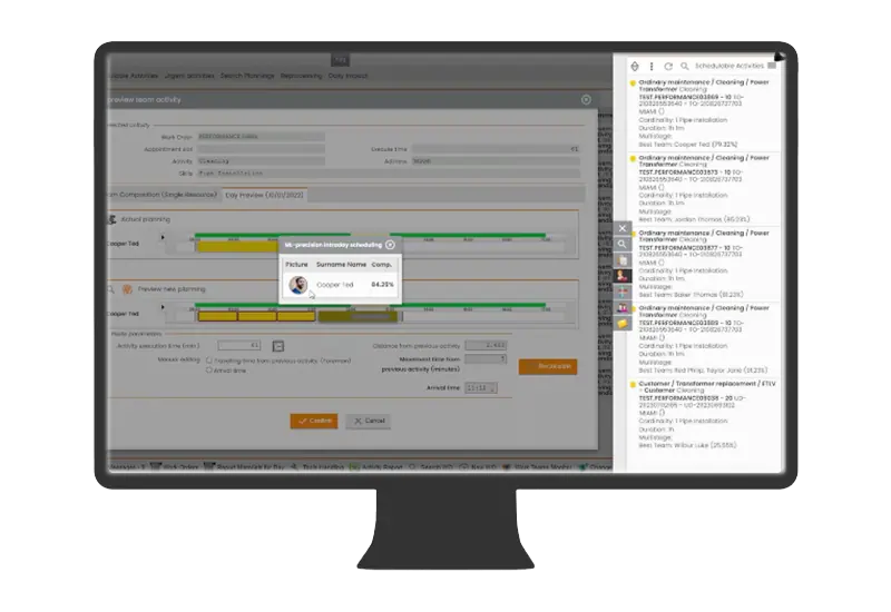 field service dispatch software - In-day scheduling