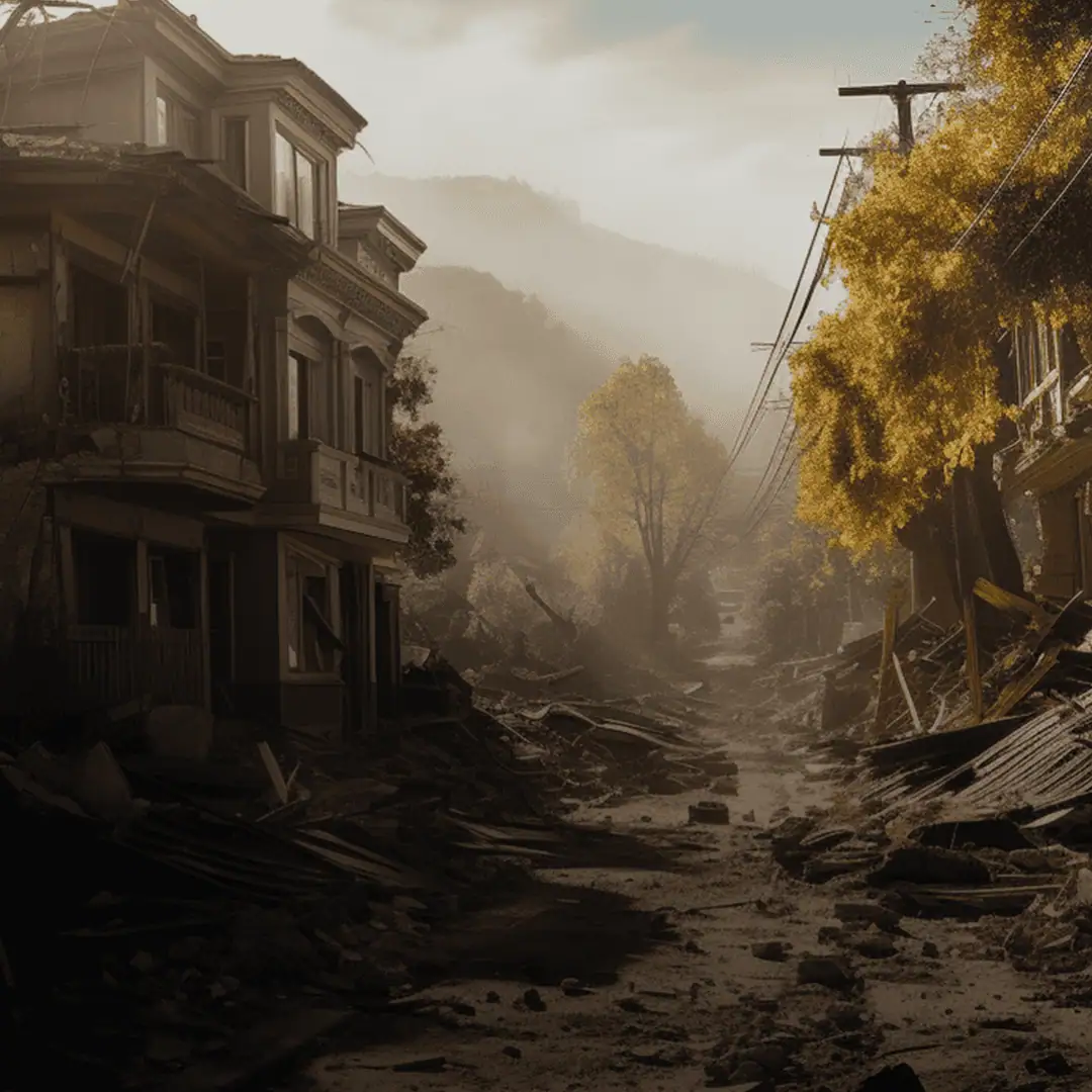 Damaged infrastructures