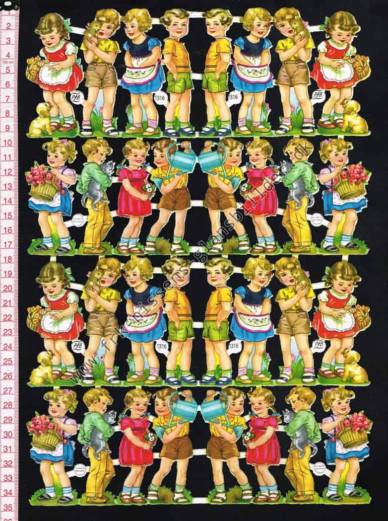 Vintage Scraps - Babies PZB 1357 Vintage Scraps - Babies PZB 1357