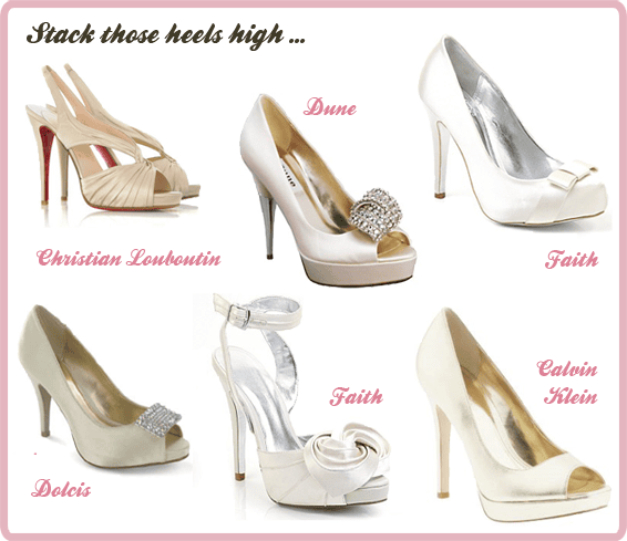 wedding platform sandals