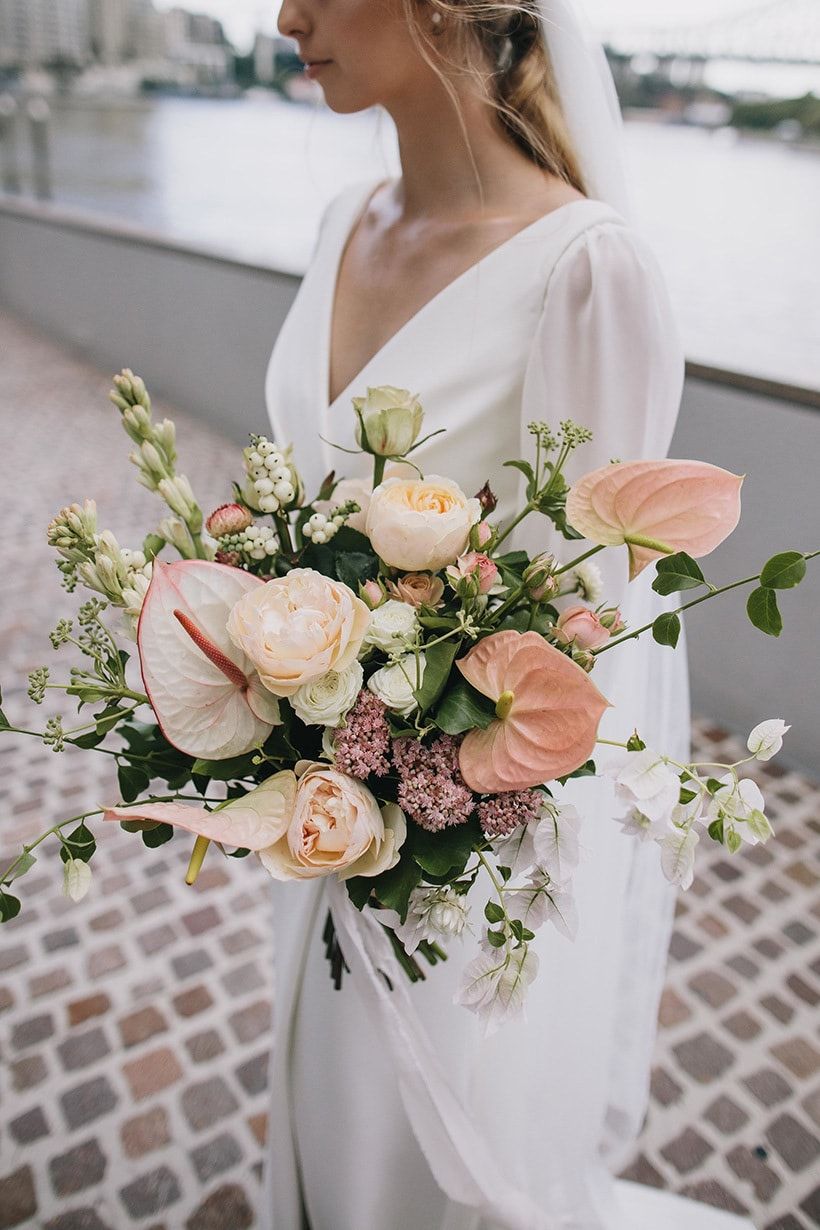 Anthurium wedding bouquet