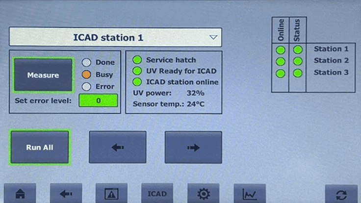 Скриншот DoseGuard с первой станции.