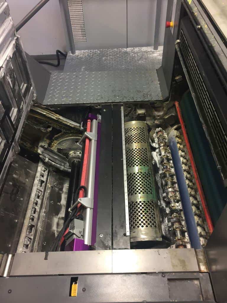 Heidelberg SX74に搭載されたGEW UV LED。