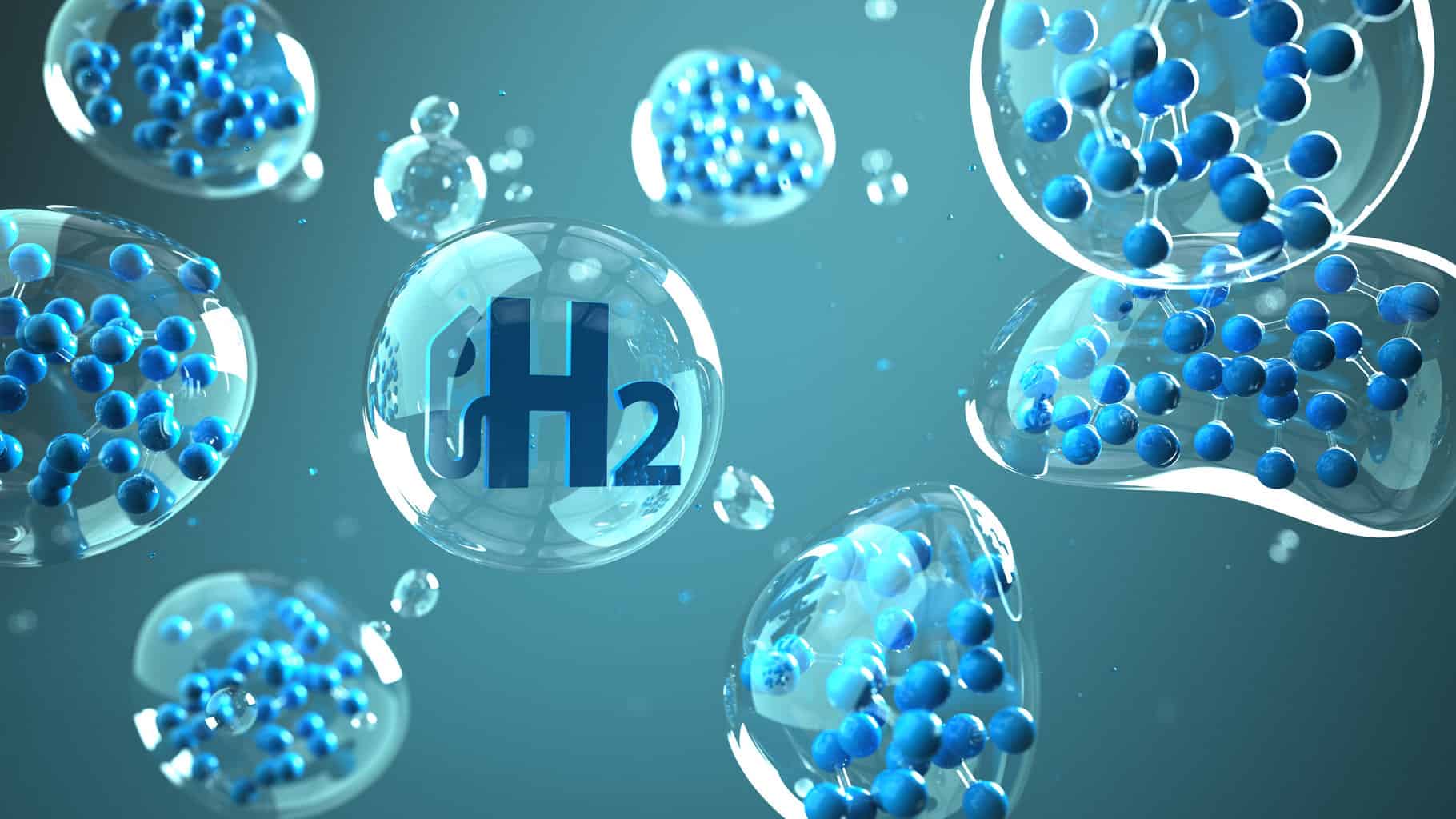 h2-gas-pump-symbol-with-hydrogen-molecule-in-the-liquid-3d-illustration