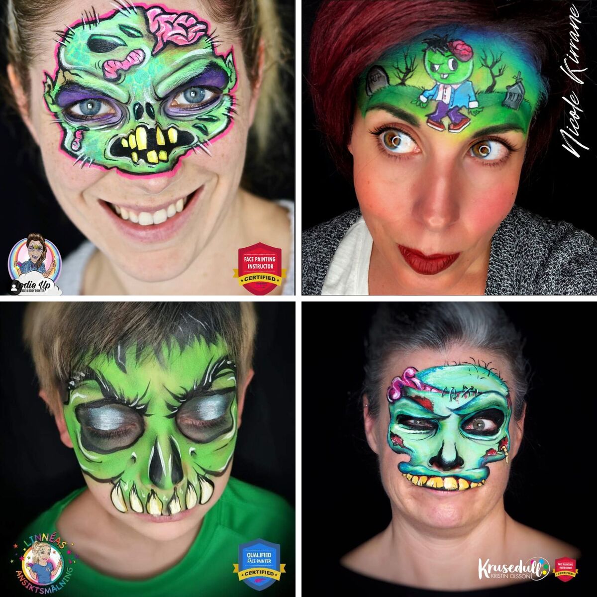 Shawna D. Make-up: Scary Halloween face painting ideas for boys