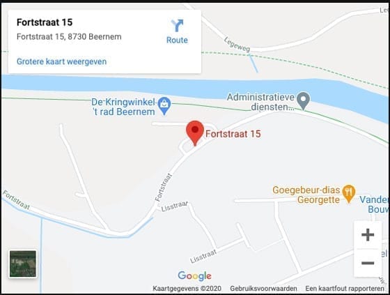 map Le Manoir Beernem