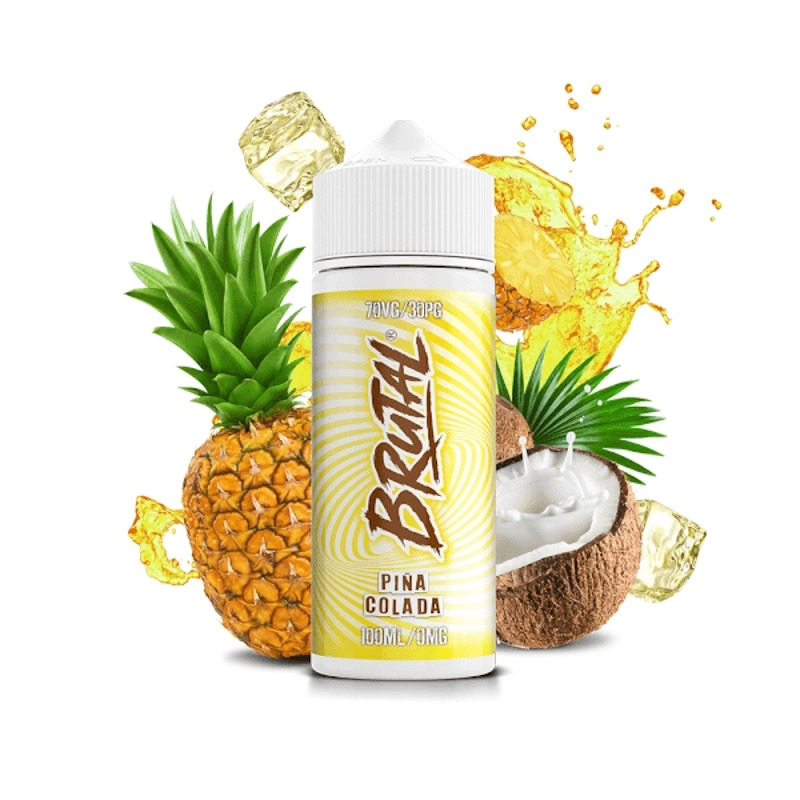 Piña Colada från Brutal Drinks är en klassisk kombination av saftig ananas och krämig kokosnöt, perfekt för dig som söker en tropisk smakupplevelse.