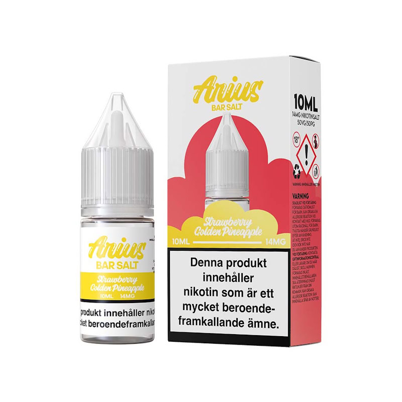 Arius Nicsalt 10ml 14mg Strawberrygoldenpineapple