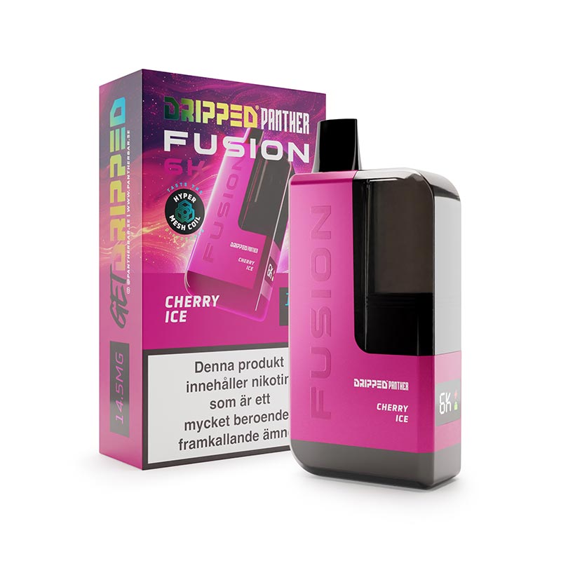 Se Cherry Ice Dripped Fusion 6k 20mg Disposable Vape White