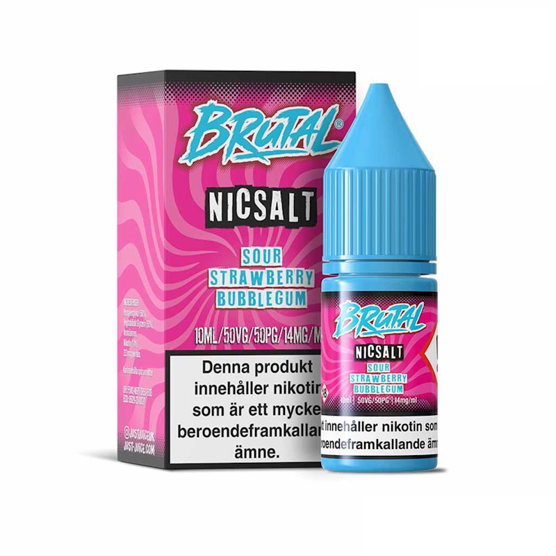 Justjuice Brutal Sour Strawberry Bubblegum