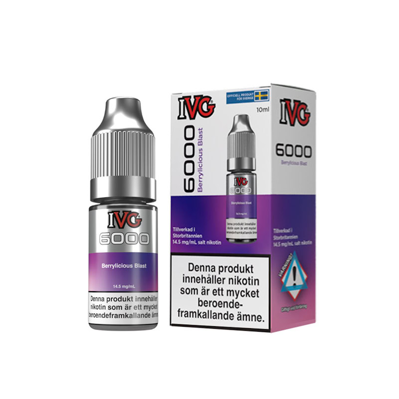 Ivg 6000 10ml Berrylicious Blast Grande