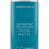 Colorescience Face Shield Matte SPF 50 bottle isolated on white - product available in Canada