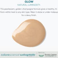 Colorescience Sunforgettable Face Shield Glow Shade Swatch Colour Sample - face sunscreen - available in Canada