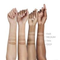 Colorescience Sunforgettable Face Shield Flex 4 shades on skin tones - available in Canada