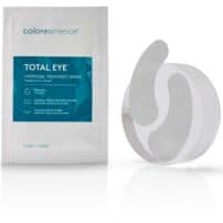 Colorescience Total Eye® Hydrogel Treatment Masks - sachet and masks open - available in Canada