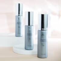 SkinMedica Retinol Complex bottles in three strengths with selective focus