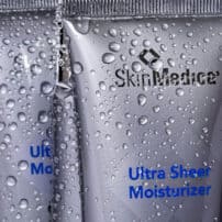 Ultra sheer moisturizer by SkinMedica closeup wet